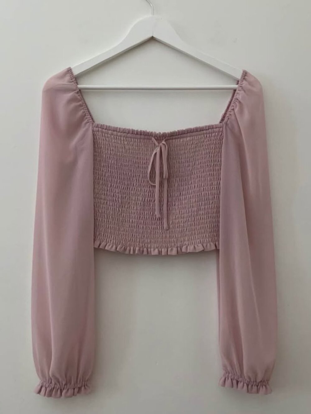 Wilfred Smocked Chiffon Saga Blouse